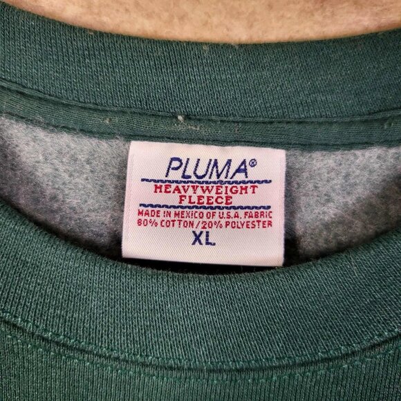Vintage Pluma Christmas Green Sweater Women’s Size XL Plaid Long Sleeve - Picture 3 of 9